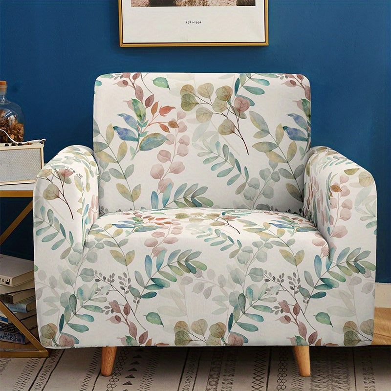 Stylish floral printed sofa slipcover that is elastic and protects your furniture in bedrooms, offices, and living rooms.