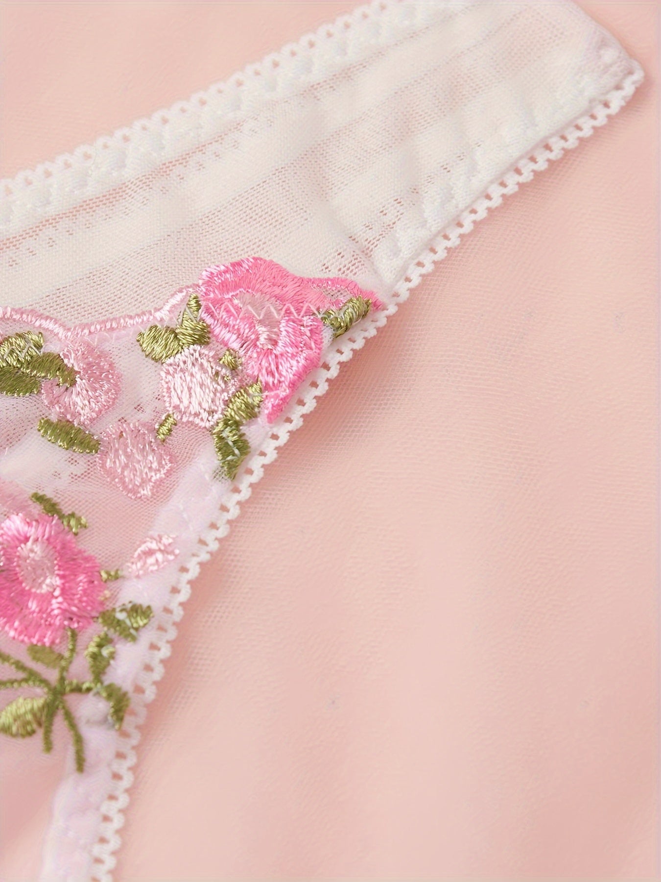 Floral thongs, mesh panties, and sexy lingerie for women.