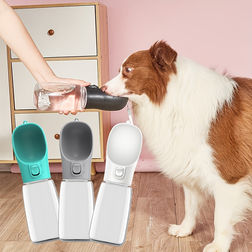 Portable leak-proof dog water dispenser ensures your pet stays hydrated while walking or traveling.