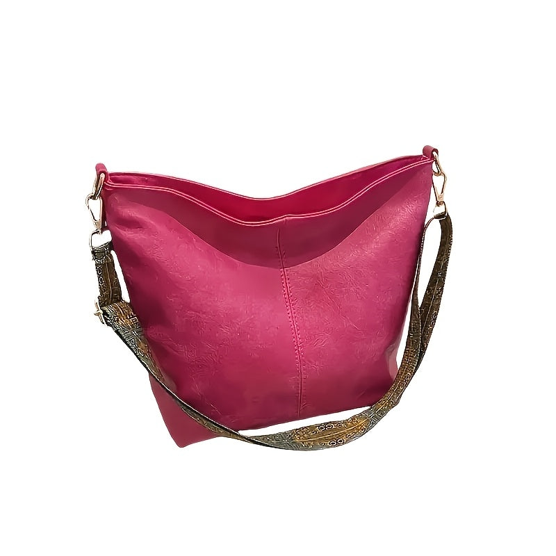 Bohemian style geometric strap hobo bag, perfect for Valentine's or birthday gifts.