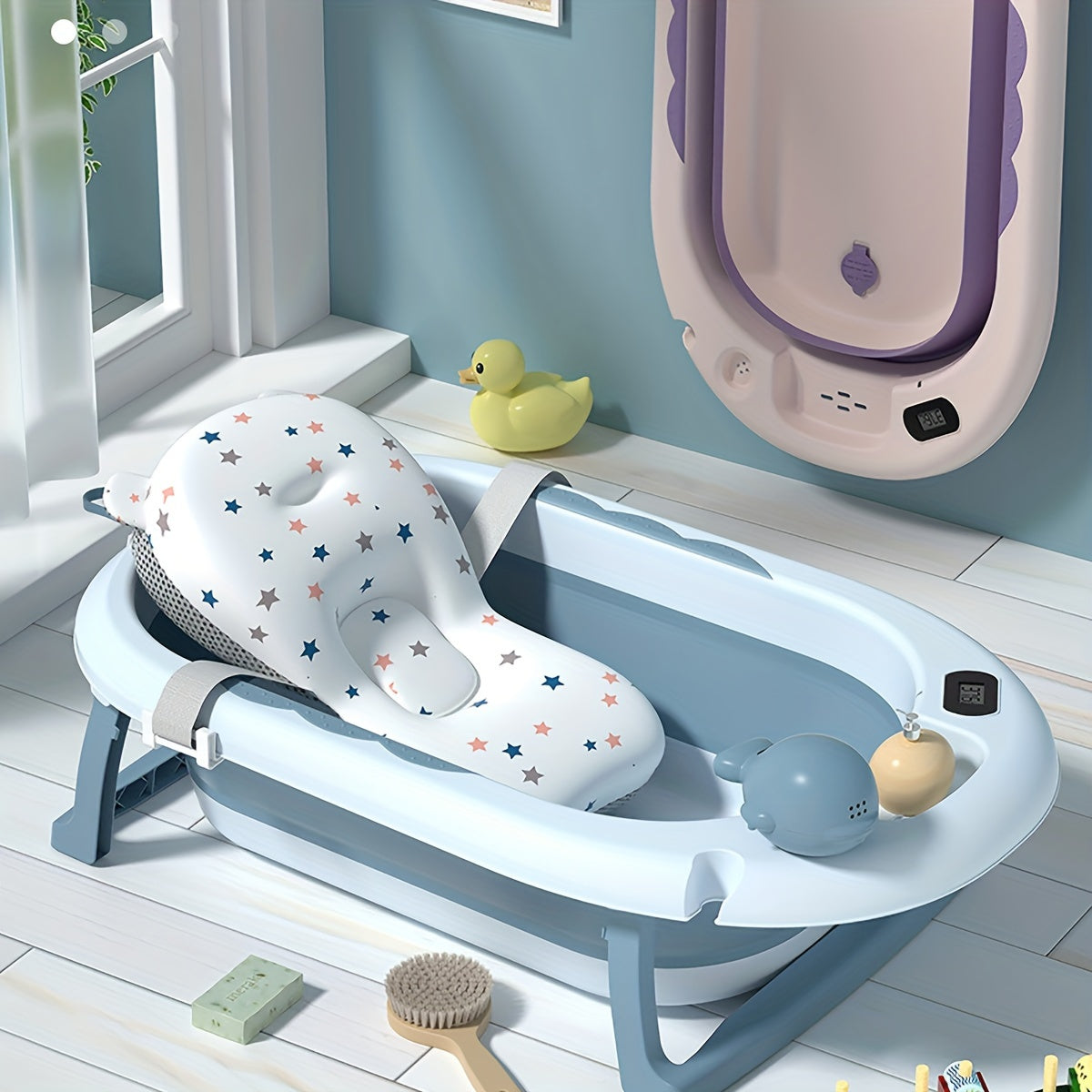 Get ready to enjoy bath time with this adorable Cartoon Bathtub! Perfect for sitting and relaxing, this foldable tub is a great gift for Christmas, Halloween, Thanksgiving, or Easter.