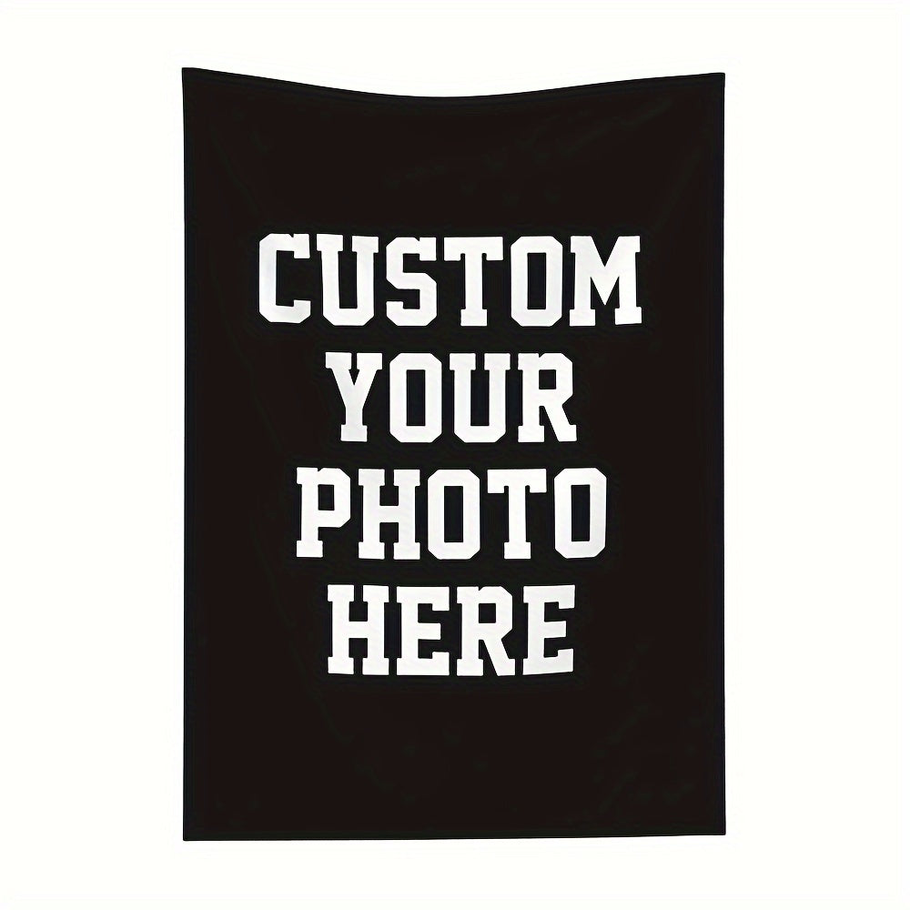 Personalized Custom Blanket with Your Photo - Ultra-Soft Customized Blanket, High Definition Printed Photo Blanket, Comfy Customizable Throw, Perfect Custom Birthday Gift, Suitable for Ages 14 and Up