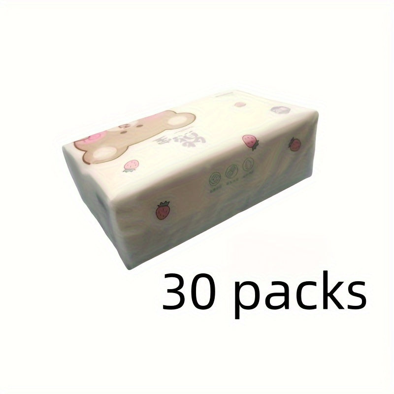 30-Pack 5-Ply Yuqori Teri Tishlari, 280 Ta, Yumshoq Oqartilmagan Qog'ozdan Yasalgan, Portativlik Uchun Qalin Napkinlar, Mehmonxonalar, Savdogarlar, Oziq-ovqat Mashinalari, Ofisda Foydalanish va Uy Tozalash Ehtiyojlari Uchun Ideal