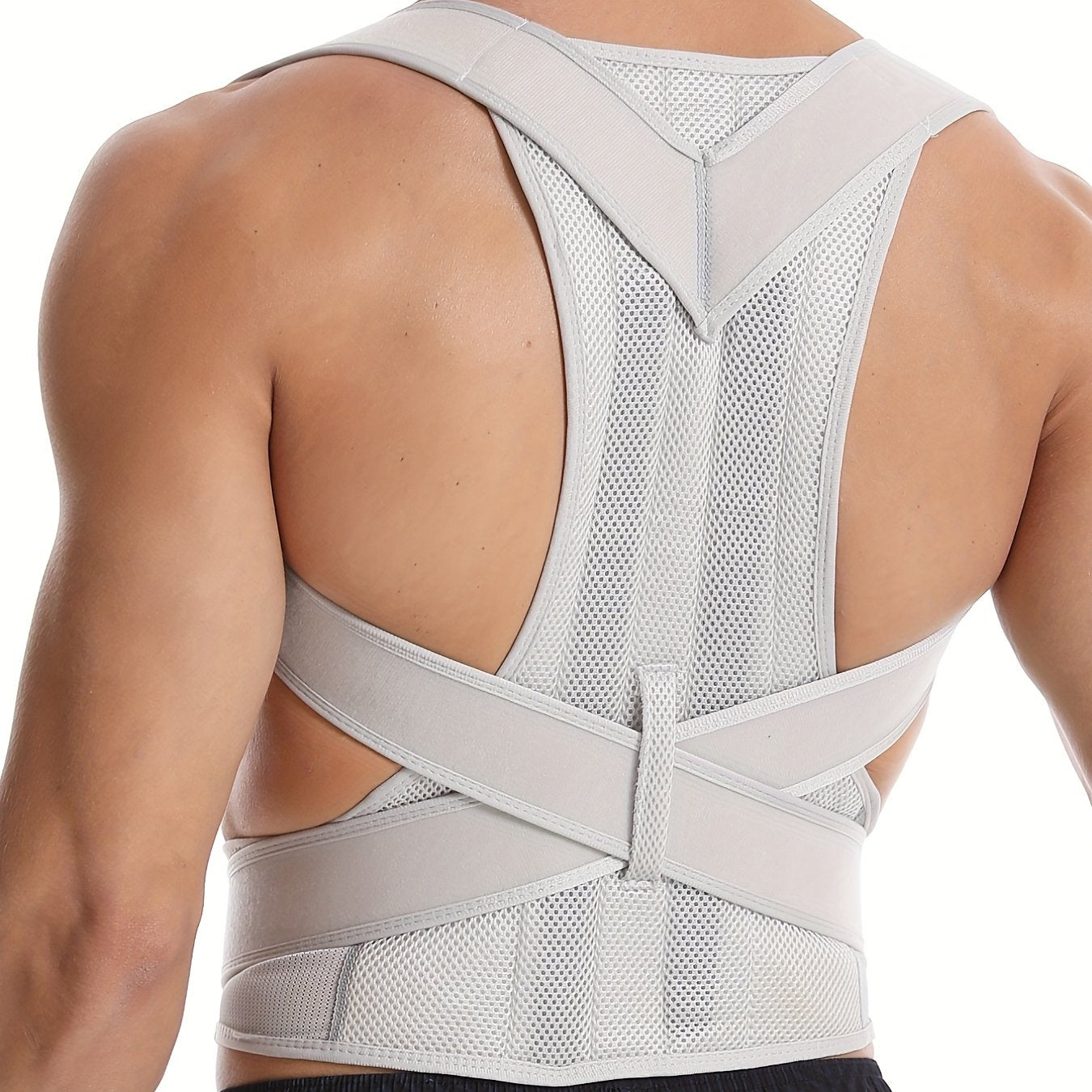 Posture support tape for chest, shoulder, and neck.