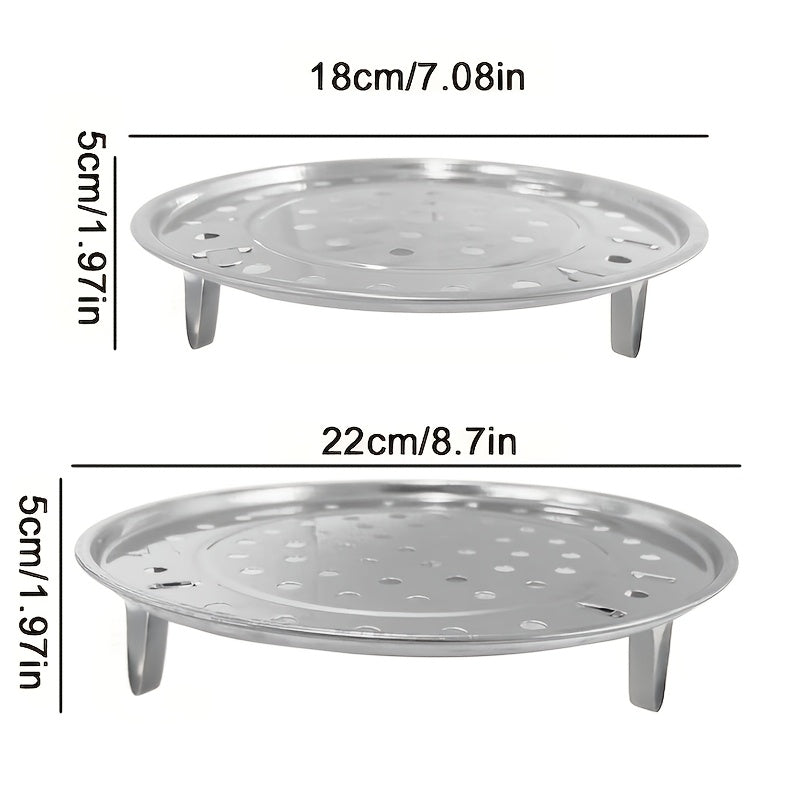 Прочная подставка для пароварки из нержавеющей стали, круглая универсальная насадка для приготовления на пару булочек, пельменей и овощей, отдельная кухонная полка-подставка