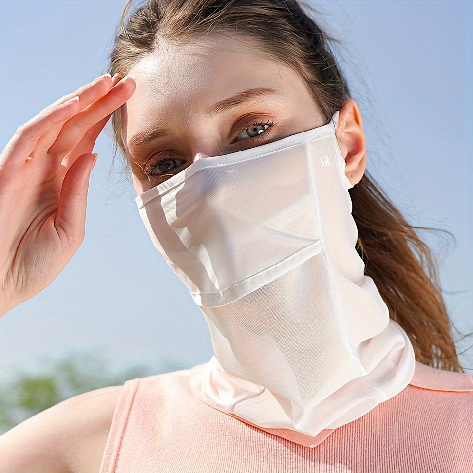 Protect yourself from the summer sun with this thin, breathable ice silk mask designed for outdoor sports, cycling, and golf. This UV protection neck wrap is perfect for women on the go.