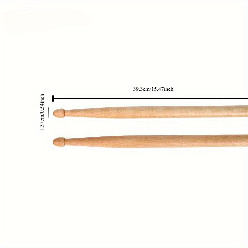 20 pieces of maple drumsticks, including 10 pairs of 5A and 7A practice drumsticks for jazz.