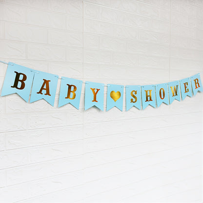 Boy's Burlap Banner - Ideal for Birthday and Christening Decor