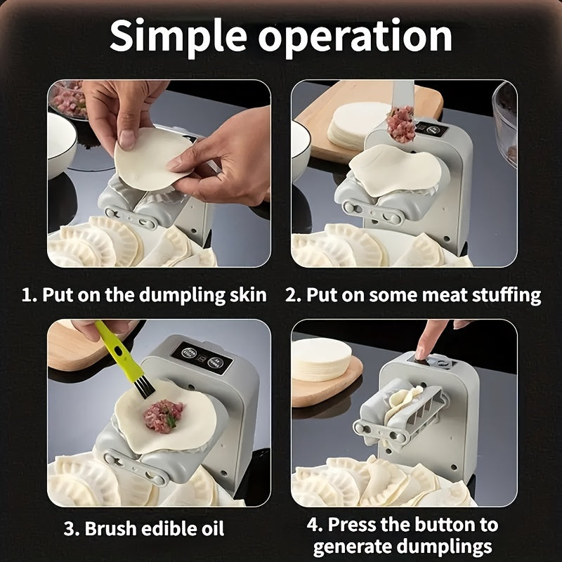 Electric Dumpling Maker for Home Use, Rechargeable and Fully Automatic - Can Make up to 1500 Dumplings, Perfect for Lazy Homemade Dumplings