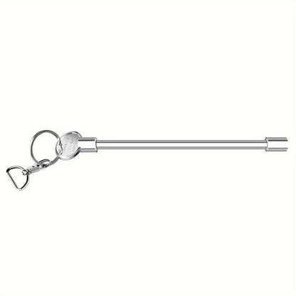 '- Sleek 8-Inch Gas Fireplace Key in Polished Chrome Finish with D-Ring & Keychain
- Compatible with 1/4" & 5/16" Valve Stems, Ideal for Fire Pits and Fireplaces