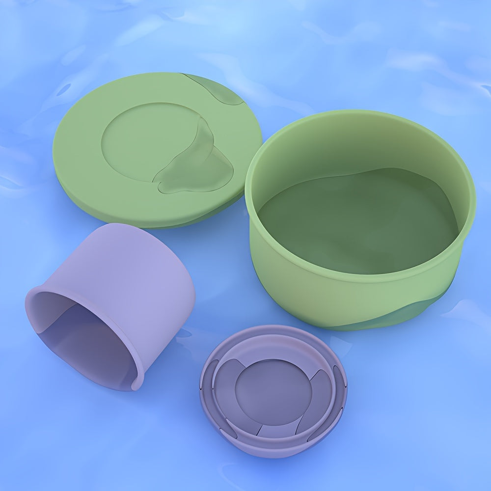 Wholesale Silicone Fresh-keeping Boxes and Bowls in Bulk for Microwave Heating, Perfect for Camping, Picnics, Office Lunches, and Tableware with Covers