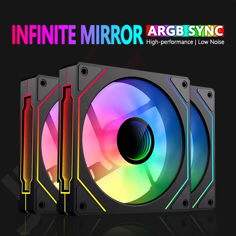 Prism 4Pro ARGB Infinity Mirror Fan - High-speed, low-noise cooling for gaming PCs.