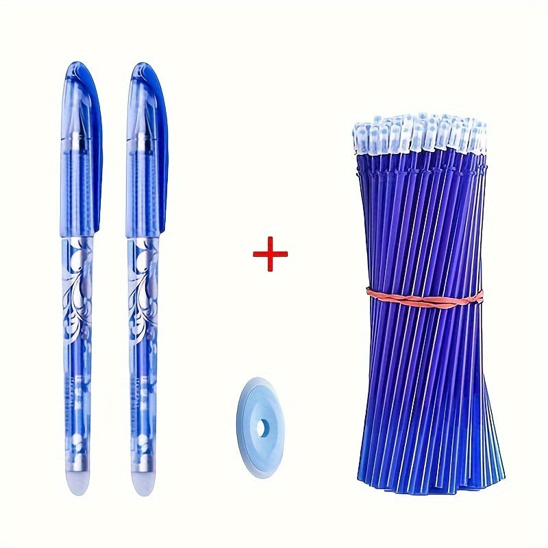 13-piece set of Black/Blue Ink Erasable Gel Pens with 0.5mm tip for office and school use.