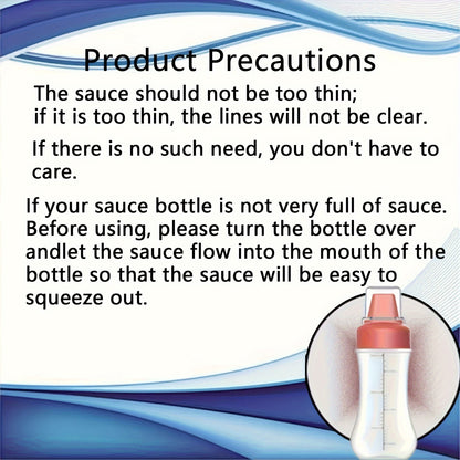 Plastic squeeze bottle for sauces - hand wash only, PVC free, food-grade kitchen dispenser for condiments like salad dressing, ketchup, honey, and jam. Ideal for home use.