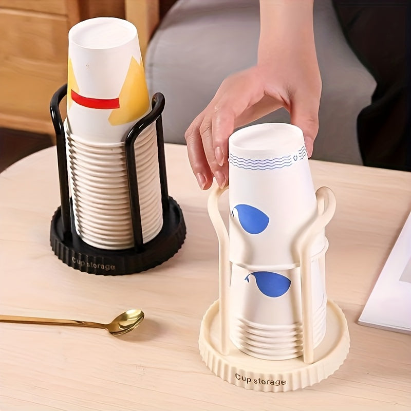 Introducing a simple plastic cup holder specially designed for organizing teacups in your kitchen or dining area. Crafted from durable plastic, this holder is perfect for disposable cups and provides a convenient storage solution for various spaces such