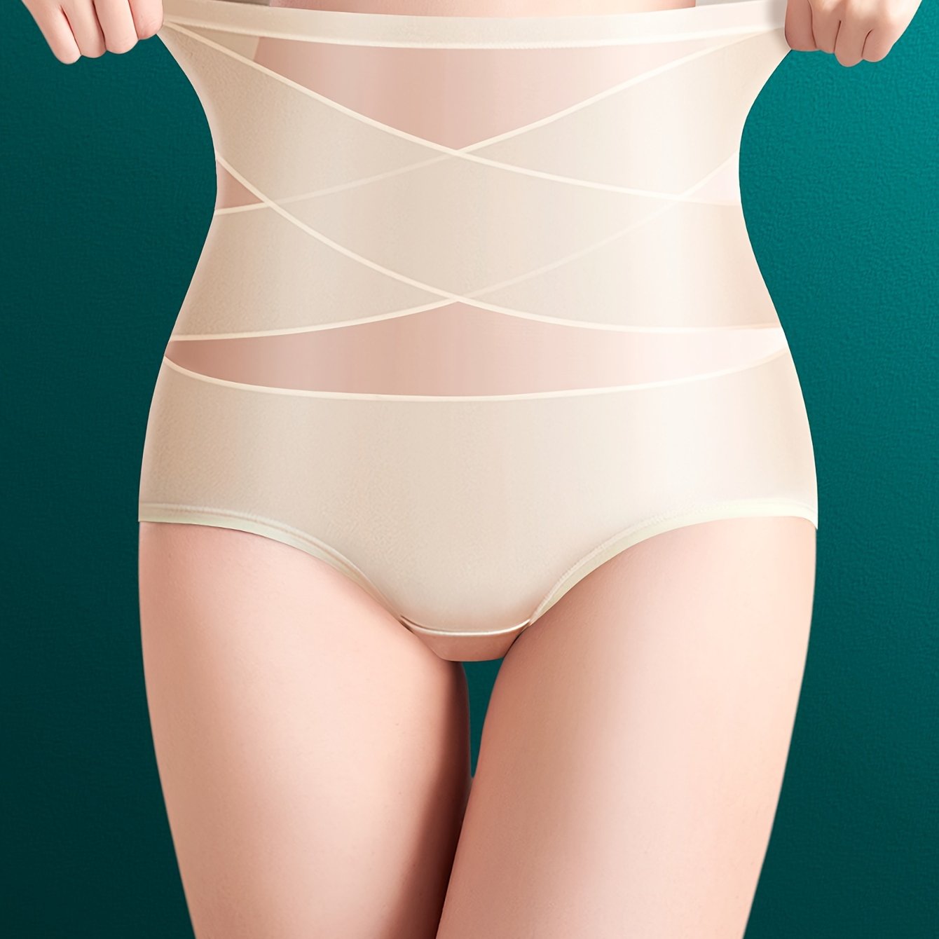 High waisted body shaper underwear with tummy control.