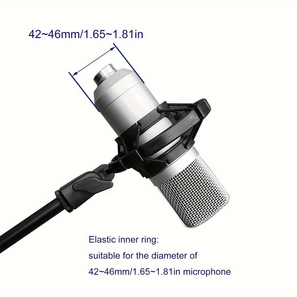 SZKOSTON Microphone Shock Mount for 4.19~4.6cm Studio Condenser Mics, perfect for recording and live broadcasts.