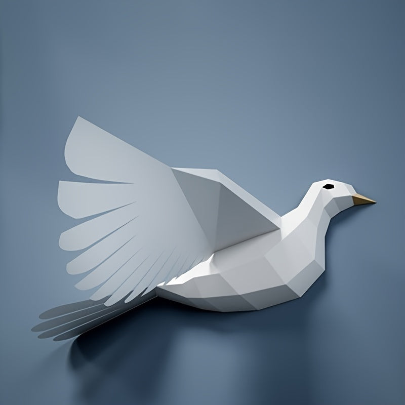 Create your own modern, simple style jewelry puzzle by assembling the Three Pigeons Creative paper model DIY for a unique home wall decoration. Encourage family cooperation and have fun with this interactive handicraft project.