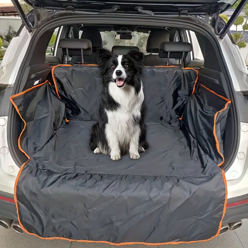 Durable Pet Mat for SUV Trunks - Waterproof, Scratch-Resistant - Protects Car from Dirt, Pet Hair, Three Snowmen