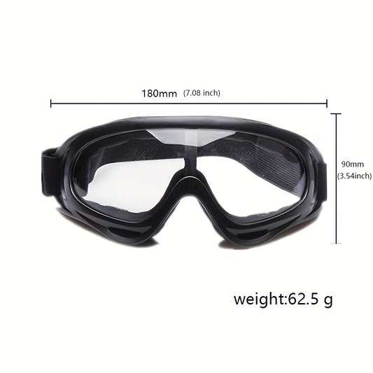 TPU Anti-Fog Windproof Goggles for Motorcycling, Cycling & Outdoor Activities, with Large Lens for Splash & Fog Protection.