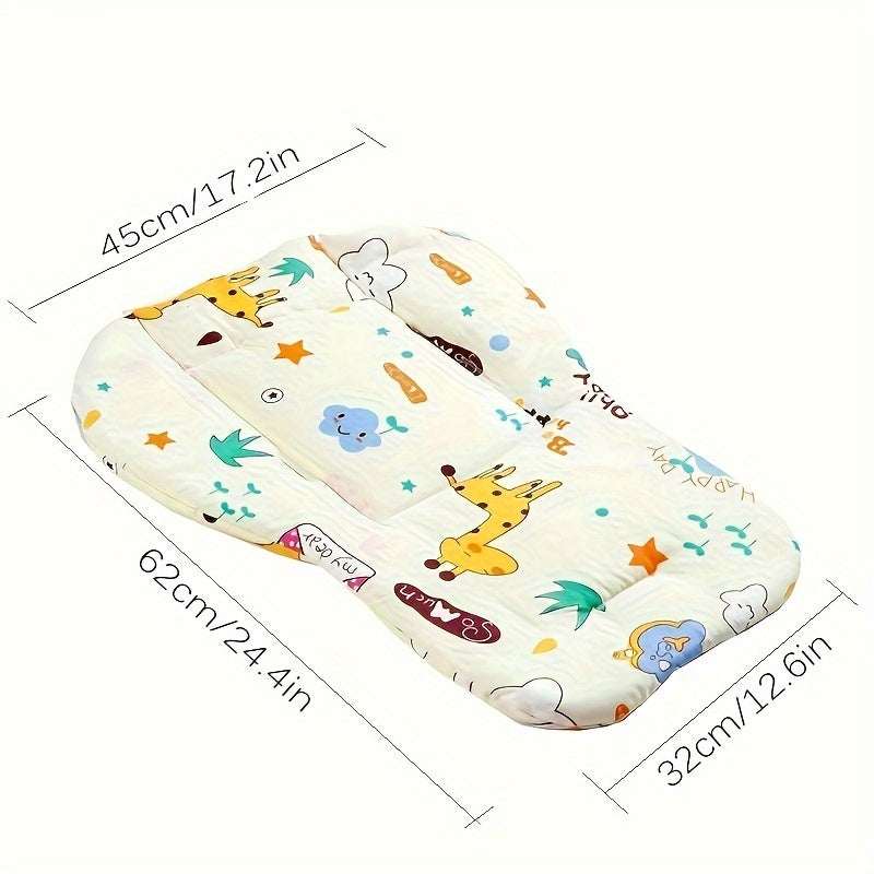 Cartoon Stroller Seat Cushion made with soft cotton pad for added comfort and support for your little one on the go.