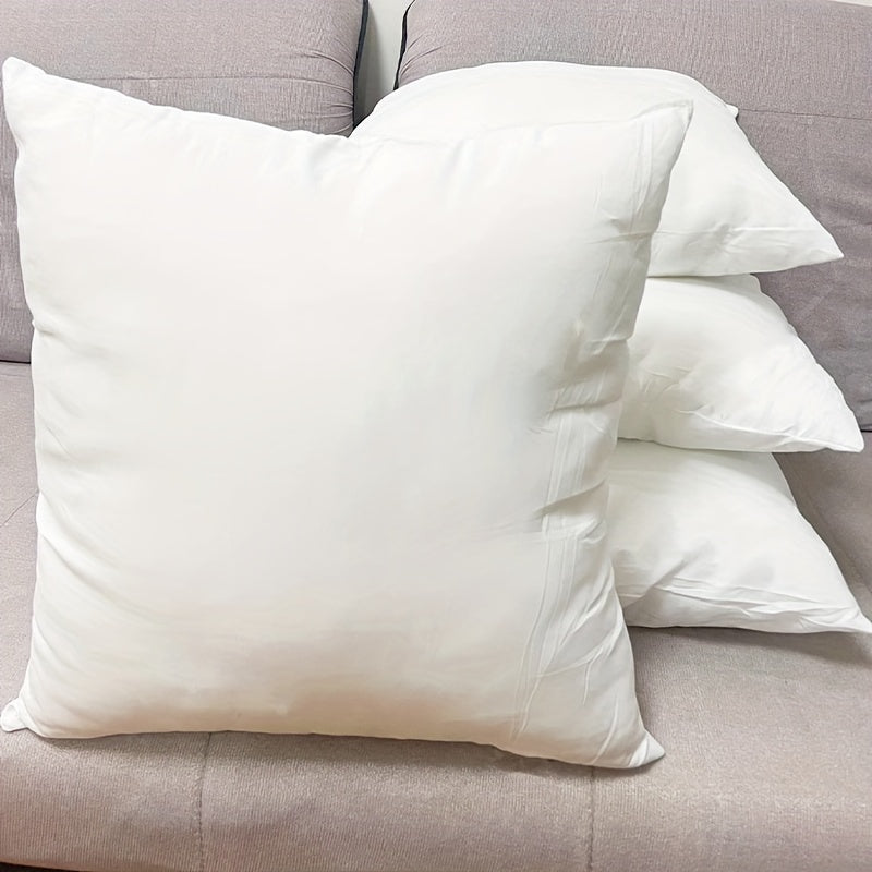 Set of 4 White Throw Pillow Inserts for Bedding, Sofa, and Couch - Decorative Stuffer Pillows for Living Room Home Decor, Perfect for Christmas