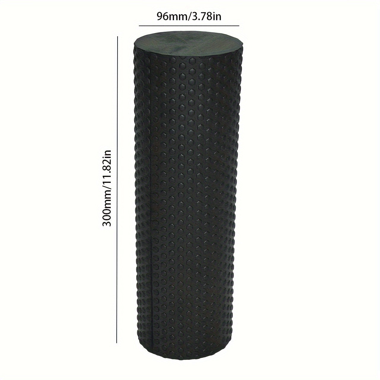 Premium EVA foam roller with textured surface for flexibility and muscle relaxation. Perfect for yoga, pilates, and fitness. Available in purple, blue, and black.