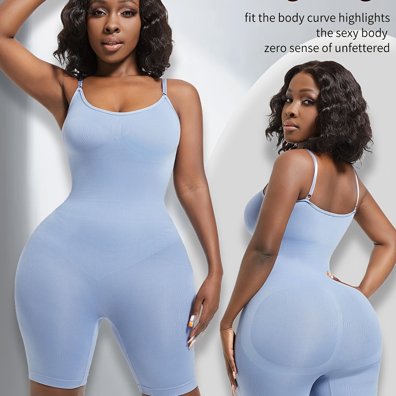 Women's shapewear for tummy, waist, and butt lifting in large sizes.