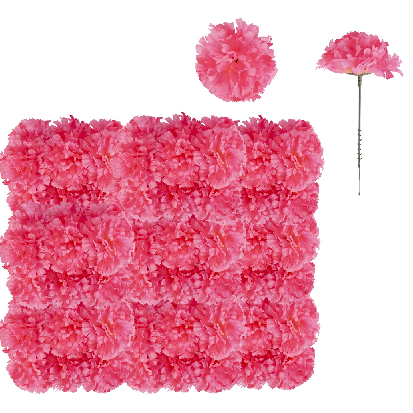 50 pieces of Eternal Blossom silk carnation flower for DIY wedding decorations