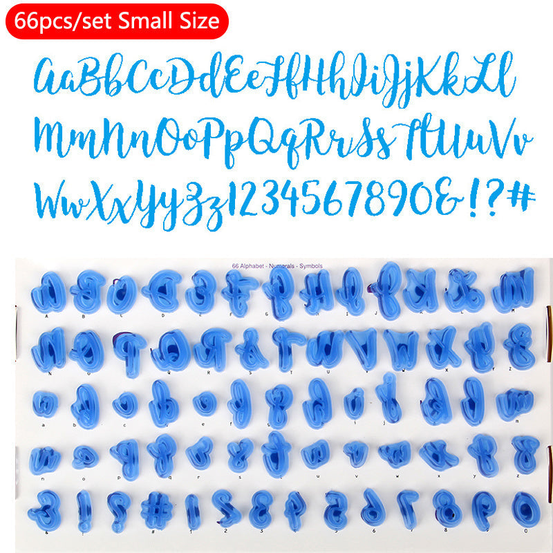 Mold Set featuring Upper and Lower Case English Alphabet Letters for Fondant Printing, Cookie Baking, and Cake Decoration