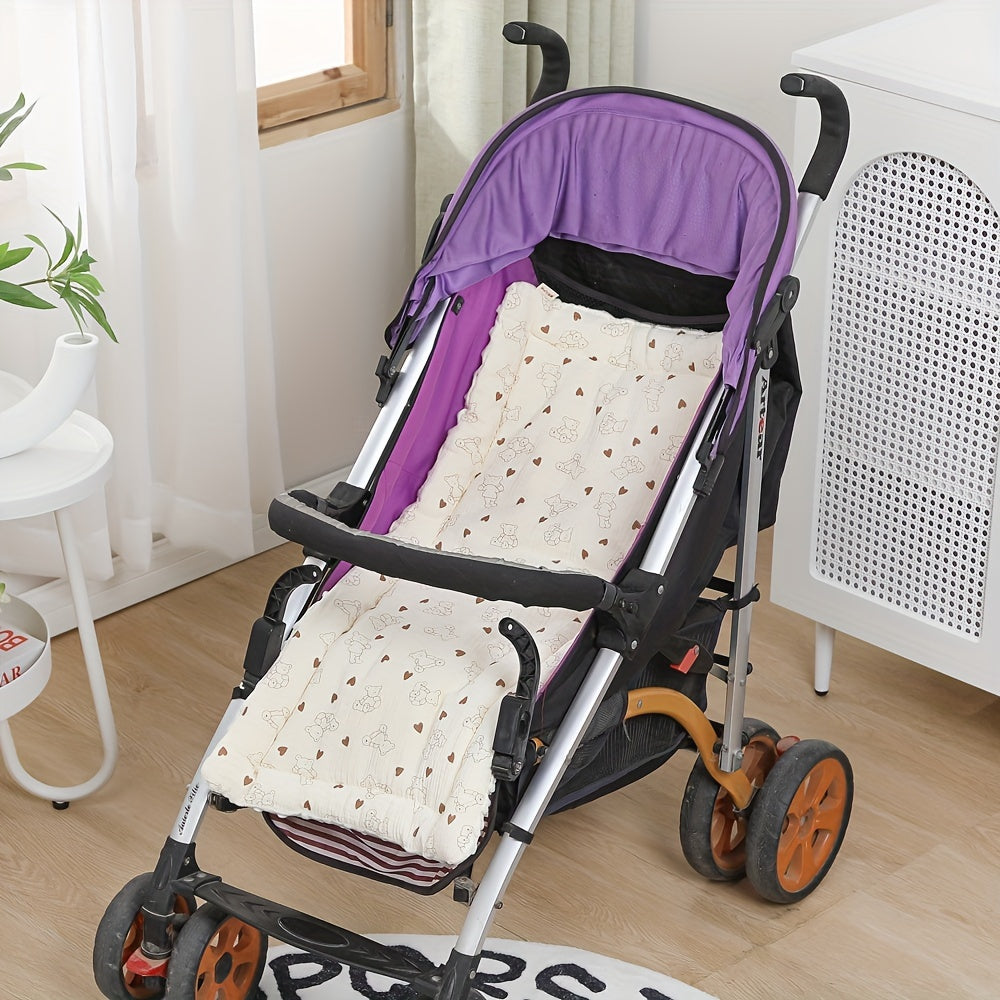 Older individuals can enjoy added comfort and safety with this stroller seat liner, car seat cushion. The plush padding and breathable mesh base provide a soft and cozy experience, while safety belt openings ensure secure positioning.