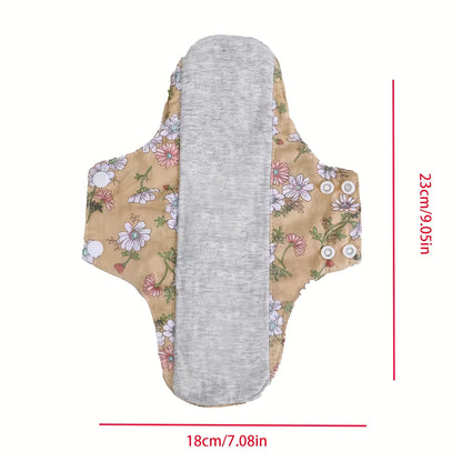 4pcs Cotton Panty Liners for Women with Graphene Core, Absorbent and Reusable Menstrual Pads