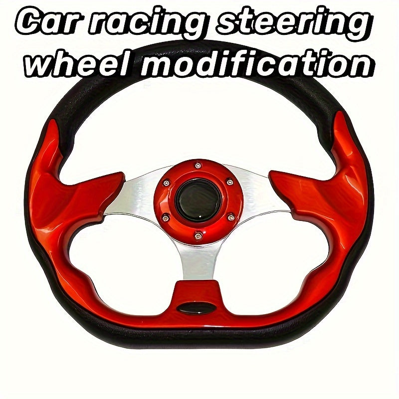 13-inch universal car steering wheel_modified racing steering wheel PU steering wheel