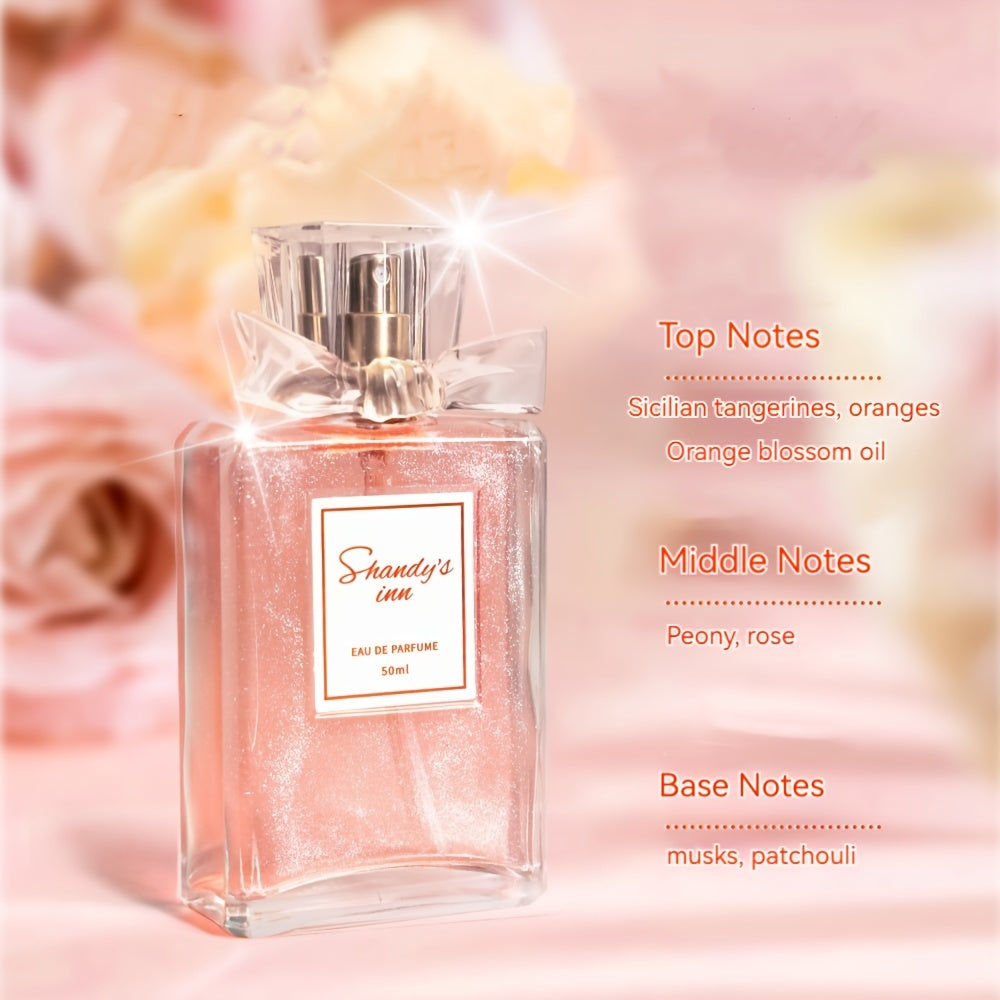 50ml Eau De Parfum for women with refreshing, long-lasting scent of floral and fruity notes, ideal for dating and daily wear. Perfect gift for her.