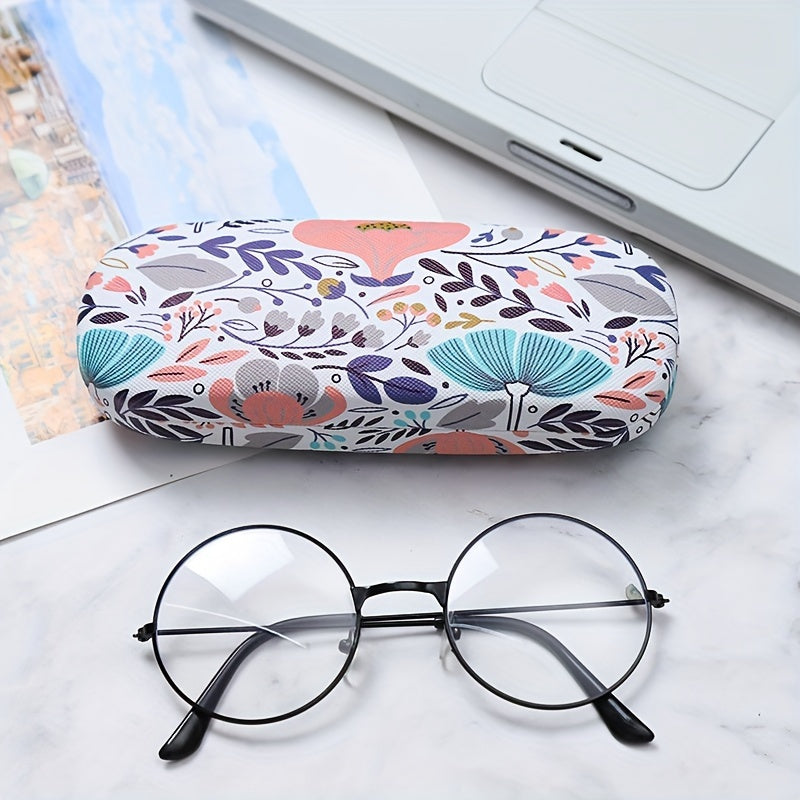 Durable and Stylish Kanolan Chic Faux Leather Glasses Case - Spacious Eyewear Storage for Men and Women