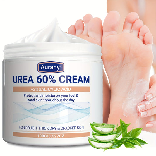 Urea Cream with Salicylic Acid for dry skin, moisturizes feet, knees, and elbows - 100G