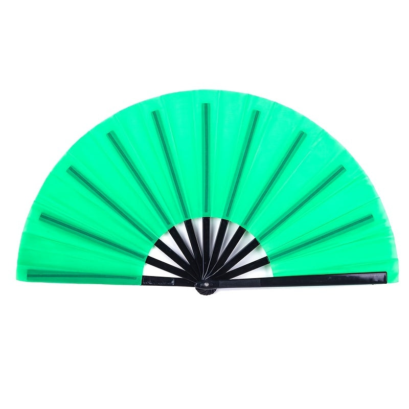 Traditional Chinese style accessories including a 1pc Kung Fu Fan, Tai Chi Ringing Fan, Chinese Dance Folding Fan, and Martial Arts Double-sided Plastic Fan Bone, perfect for adding a classic touch to your look.