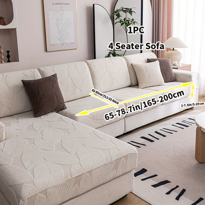 Durable Jacquard Sofa Cover suitable for all seasons, washable and stretchable, designed for modern style sofas in living rooms, offices, and homes. Easy to maintain with anti-slip features and suitable for single, double, triple, or quadruple seats.