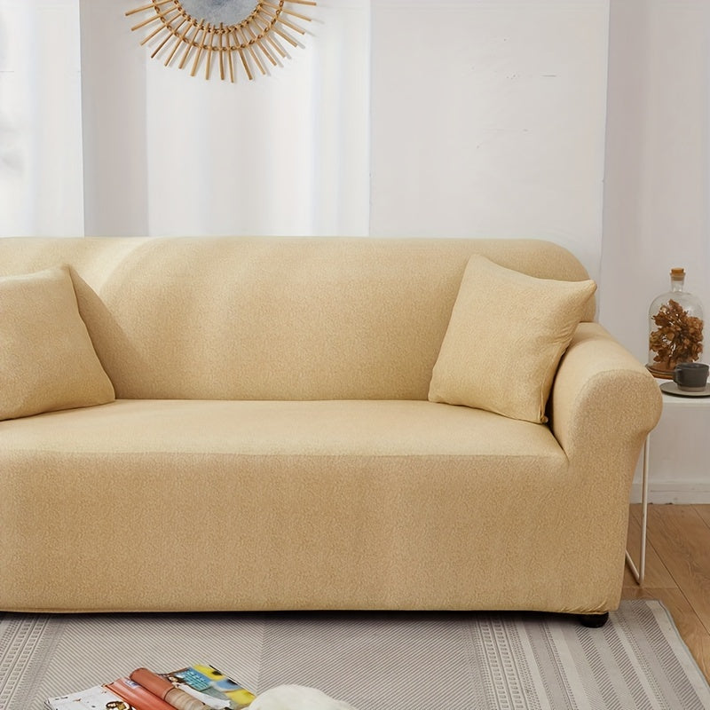 Elastic stretch sofa cover with four seasons texture.