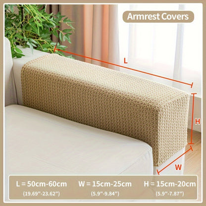 Waterproof stretch sofa cover, modern non-slip couch protector, pet-friendly elastic slipcover for living room, fits all seat and L-shaped sofas.