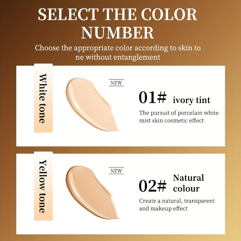 45ML Brightening and Isolating Foundation CC Cream that is Waterproof and Anti-removal, with Makeup concealer for Moisturizing and Breathable coverage.