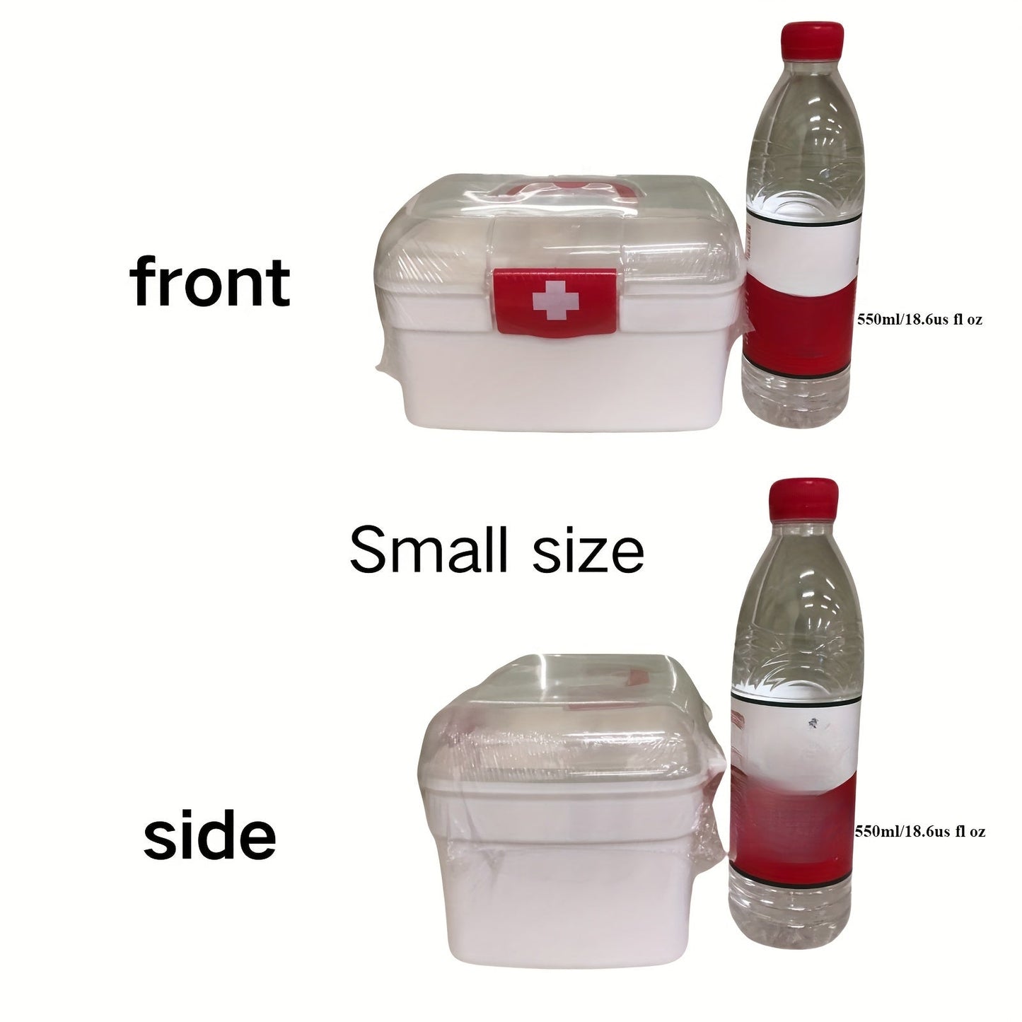 Portable Medicine Organizer with Large Capacity - First Aid Kit with Multiple Compartments for Home, Dorms, and Outdoor Activities