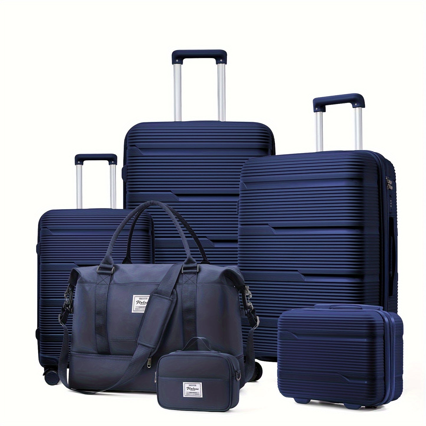 Luggage and travel bags, toiletries and makeup bags, password lock suitcase available in 1 piece or 6 pieces.