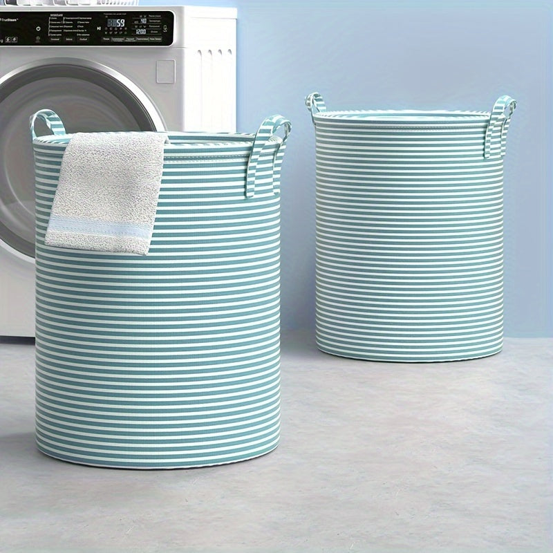 Foldable Storage Basket made from Non Woven fabric, perfect for dirty laundry in the bathroom or as a toy storage bucket.