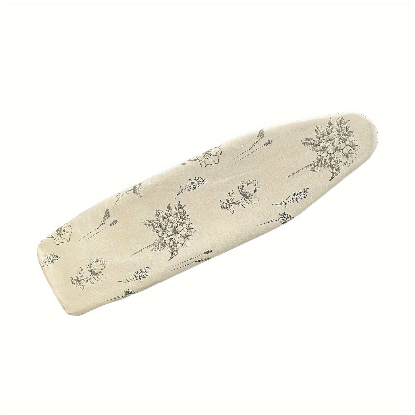 Floral Ironing Board Cover made of Long-Lasting Polyester Blend, Protects Against Heat and Stains, Features Secure Nose Pocket and Non-Slip Grip, Size: 139.7cmx20