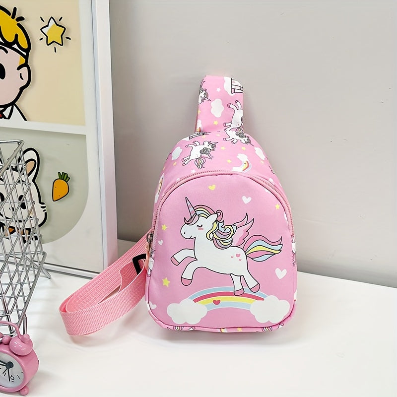 Kids' chest bag with pattern, shoulder crossbody and waist bag