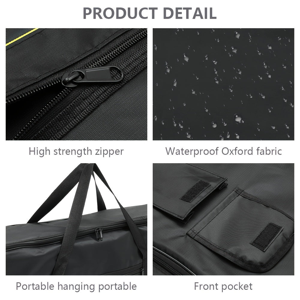 61 Keys instrument bag with carrying handle, made of Oxford cloth, waterproof and anti-shock. Suitable for piano storage and travel.