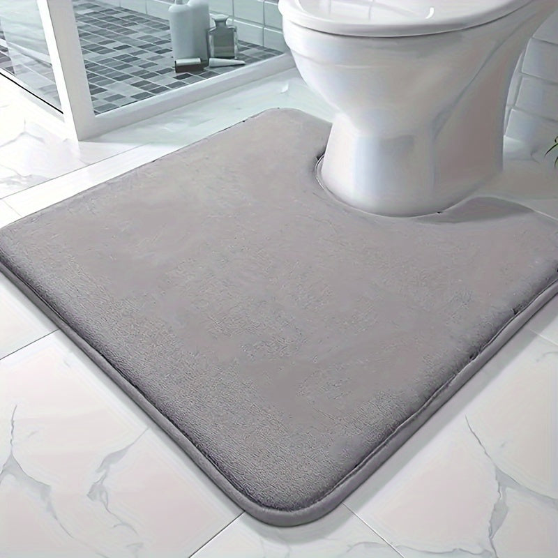 Soft and absorbent bath mat made of high-density 25D sponge, machine washable and non-slip. This premium bath carpet is perfect for tubs and showers, providing comfort and style to your bathroom decor. Constructed from polyester with a lightweight