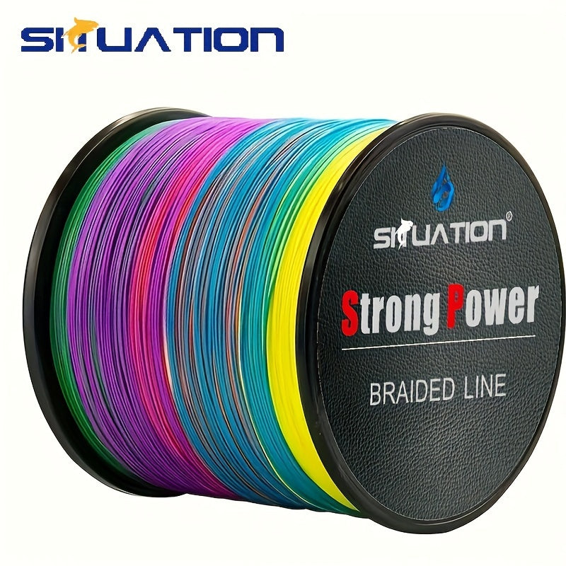 Durable 500m Super Strong Fishing Line, 4-Strand PE Braided Line, 10-80 LB for Long Casting