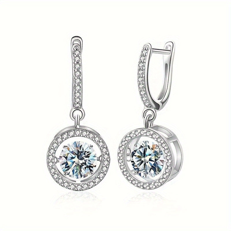 Add a touch of elegance with the LOVESSOM Stunning 0.5 Carat Moissanite Stud Earrings - crafted with 925 Sterling Silver. The perfect gift for birthdays, anniversaries, Valentine's Day, or Mother's Day, complete with a gift box.